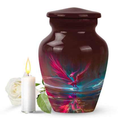 Phoenix cremation urn for ashes adult male