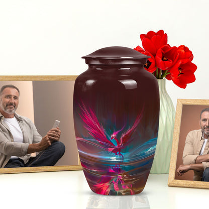 Phoenix cremation urn for ashes adult male