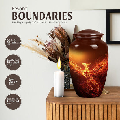 10-inch Phoenix urn.
