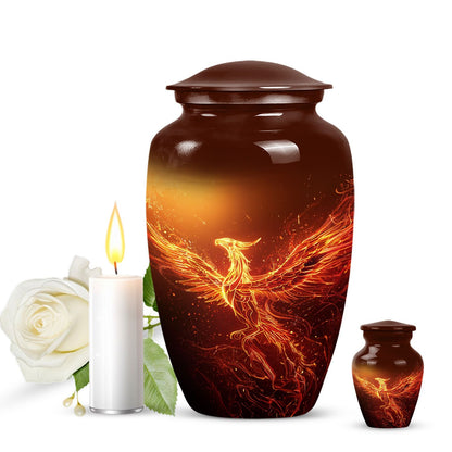 10-inch Phoenix urn.