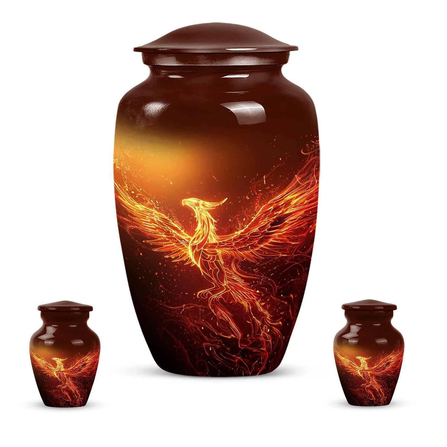 10-inch Phoenix urn.