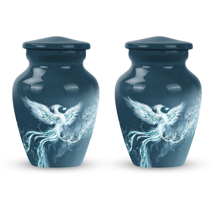 Classic Phoenix Urn, 10-inch memorial urn for ashes.