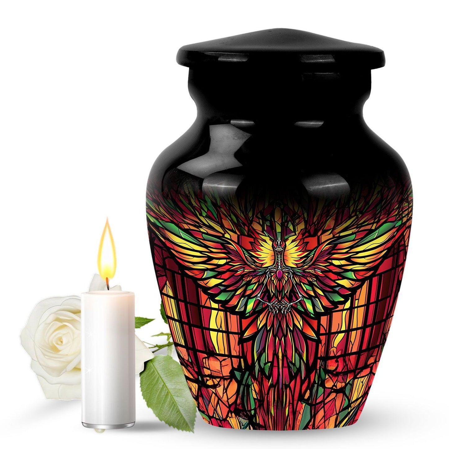 classic phoenix urn for memorial.