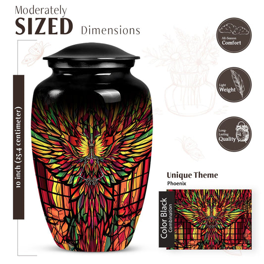 classic phoenix urn for memorial.