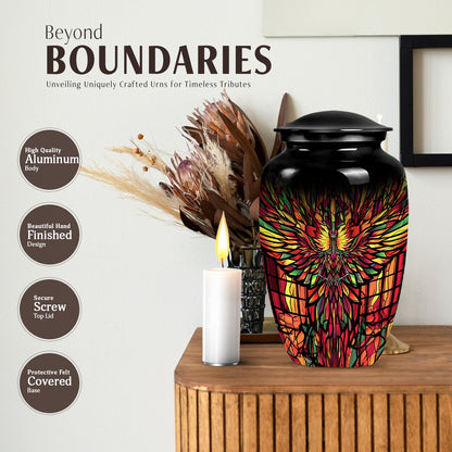 classic phoenix urn for memorial.