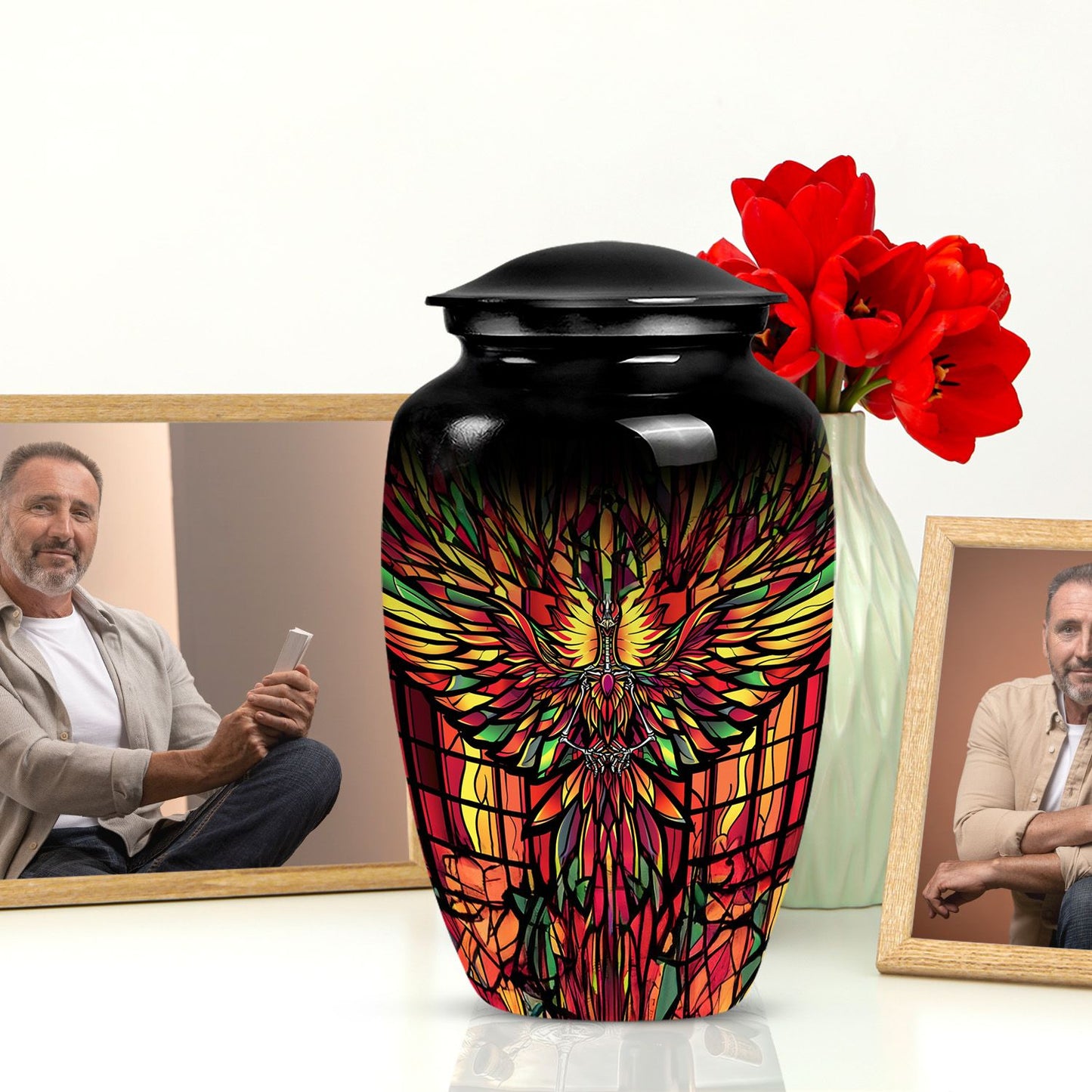 classic phoenix urn for memorial.
