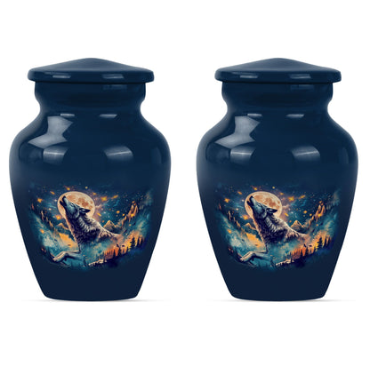 10 inch wolf urn