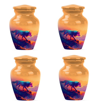 10-inch classic wolf urn,