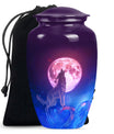 Wolf Keepsake For Human Ashes Funeral, Ashes Urn For Ashes