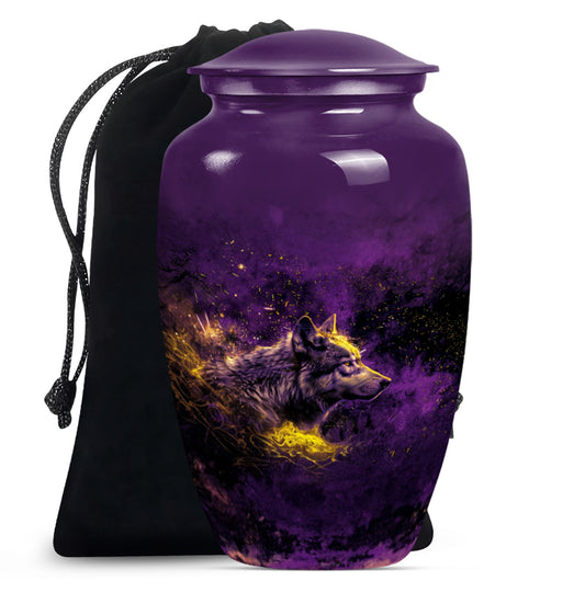 Wolf Urn For Ashes For Mom Large Funeral, Ashes Urn For Ashes