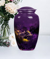 10-inch wolf urn, classic abstract large urn.