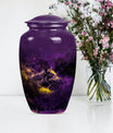 10-inch wolf urn, classic abstract large urn.