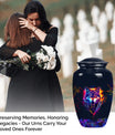 classic wolf urn, customizable memorial urn for adult male ashes