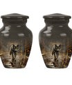 wolf urn  for cremation ashes