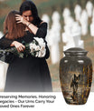 wolf urn  for cremation ashes