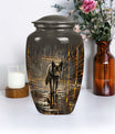 wolf urn  for cremation ashes
