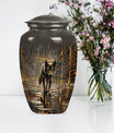 wolf urn  for cremation ashes