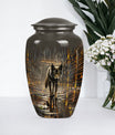 wolf urn  for cremation ashes