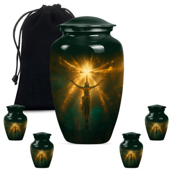 Large Urn With 2 Keepsake Urn