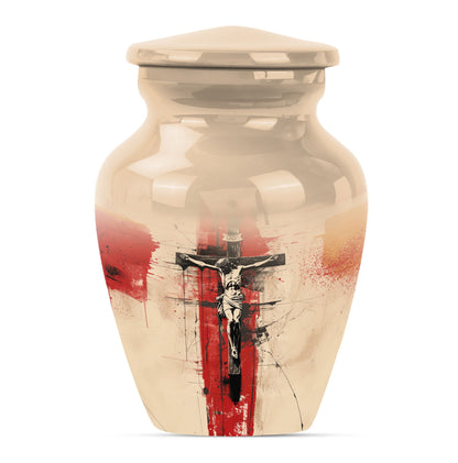 Personalized Religious Keepsake Urn for Human Ashes - 10-inch, 200 cu in - Yatskia