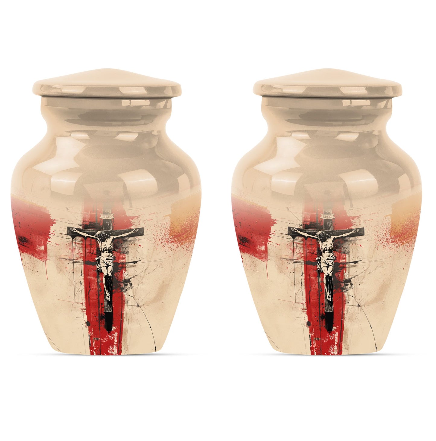 Personalized Religious Keepsake Urn for Human Ashes - 10-inch, 200 cu in - Yatskia