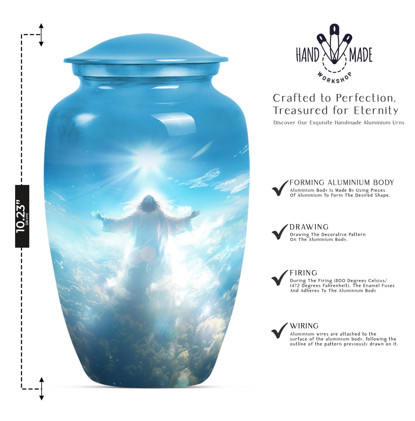 Jesus Urn for human ashes