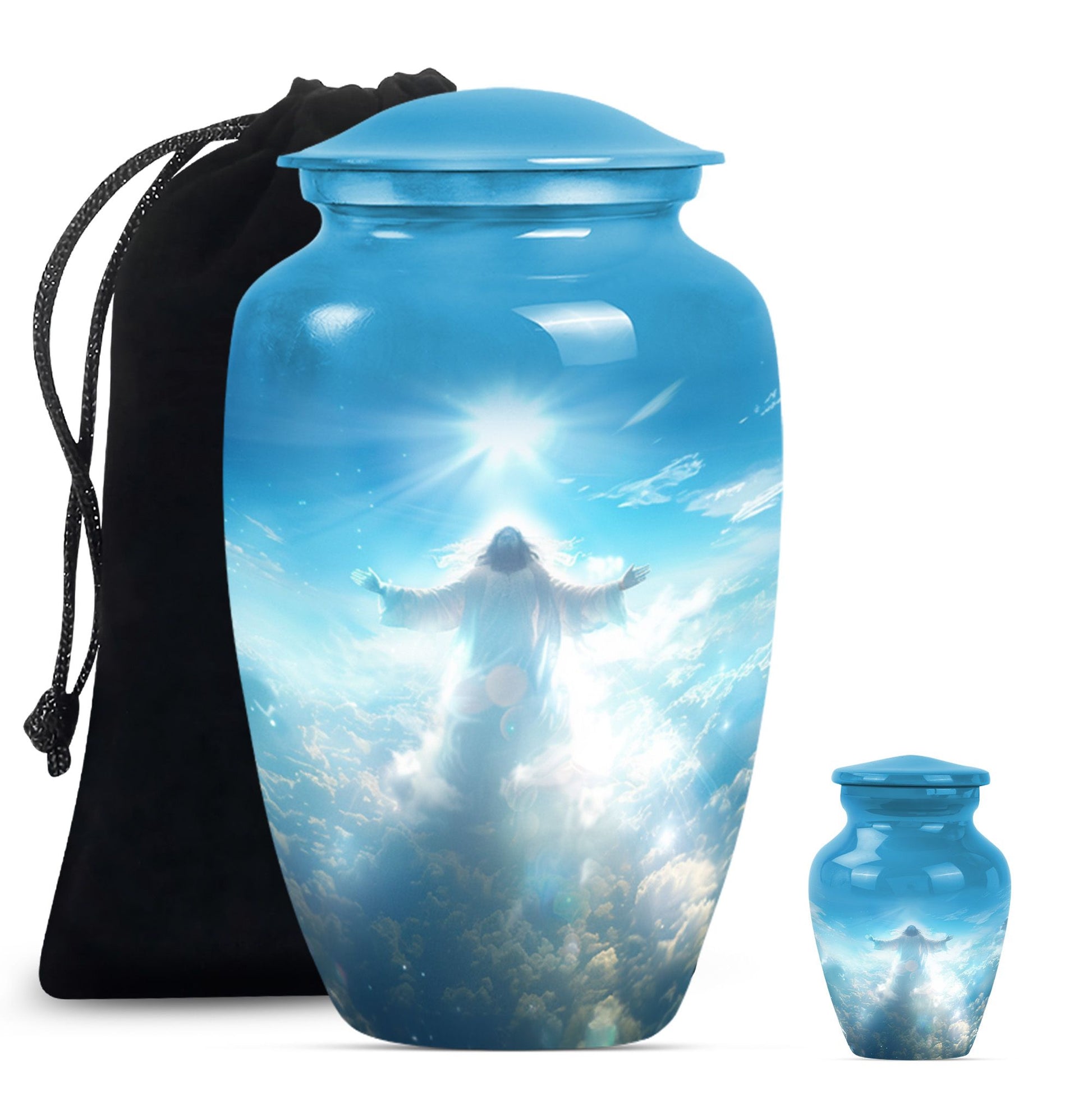 Jesus Small Ashes Keepsake Funeral, Ashes Cremation Urn