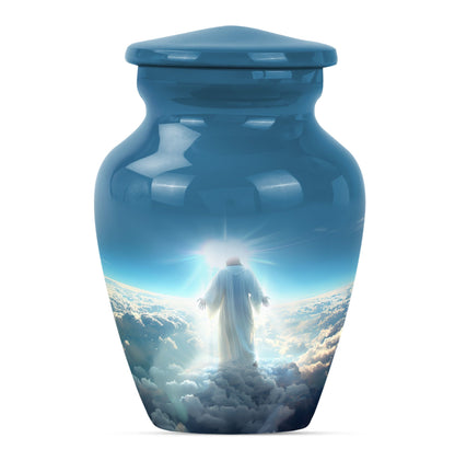 Personalized Religious Cremation Urn for Human Ashes - 10-inch, 200 cu in - Yatskia