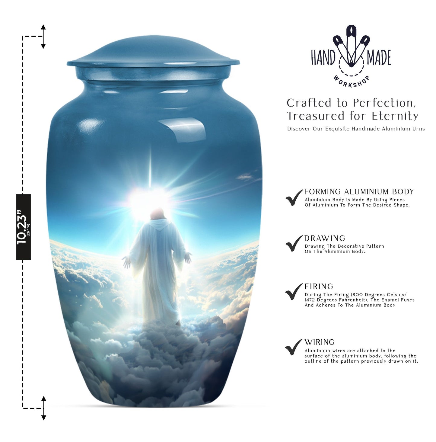 10-inch Jesus Urn.