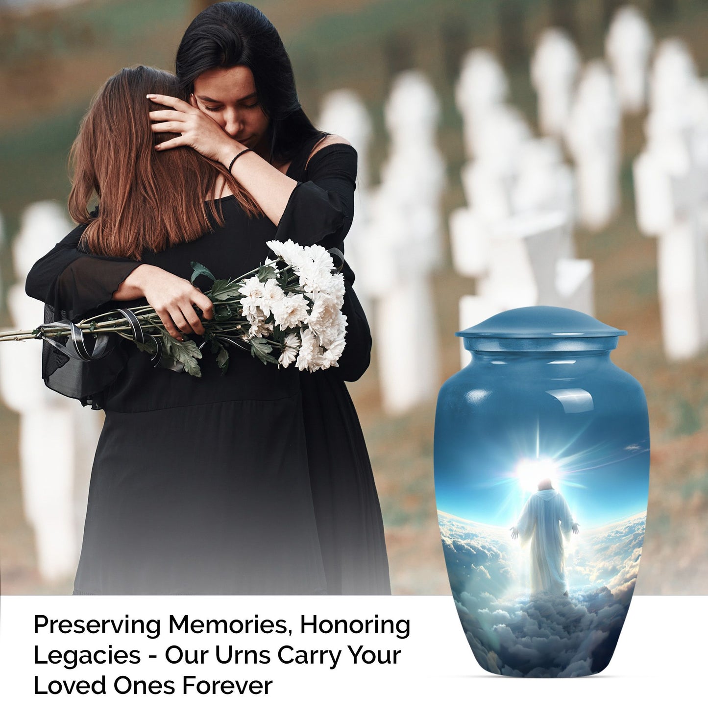 10-inch Jesus Urn.