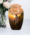 Large 10 inch Jesus Urn, designed for adult ashes.