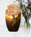 Large 10 inch Jesus Urn, designed for adult ashes.