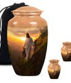 Large 10 inch Jesus Urn, designed for adult ashes.