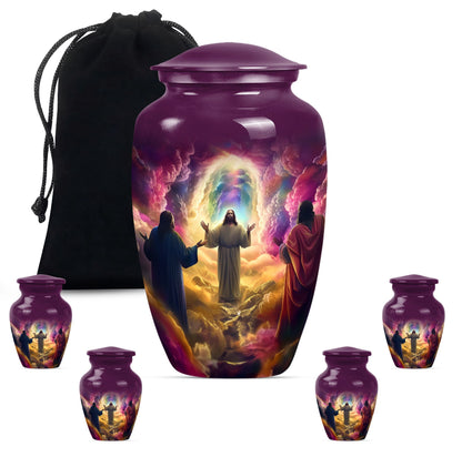 Classic Jesus Urn, memorial urn for cremation ashes.