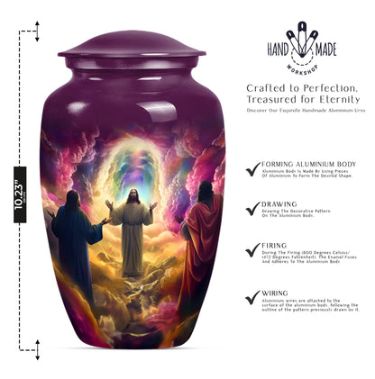 Classic Jesus Urn, memorial urn for cremation ashes.