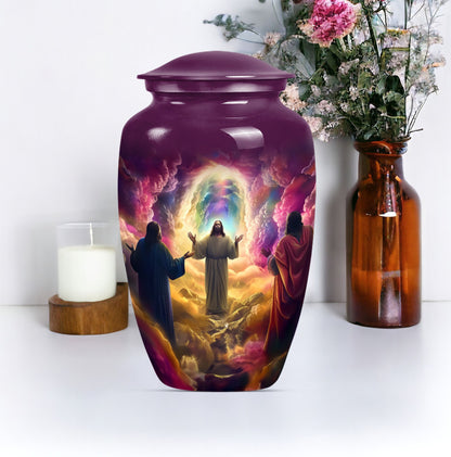 Classic Jesus Urn, memorial urn for cremation ashes.