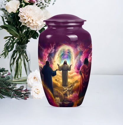 Classic Jesus Urn, memorial urn for cremation ashes.