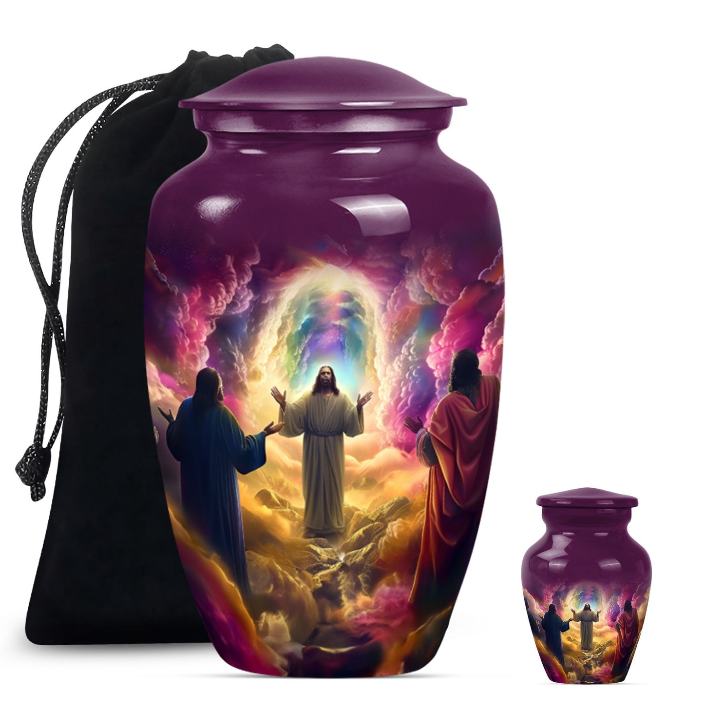 Classic Jesus Urn, memorial urn for cremation ashes.