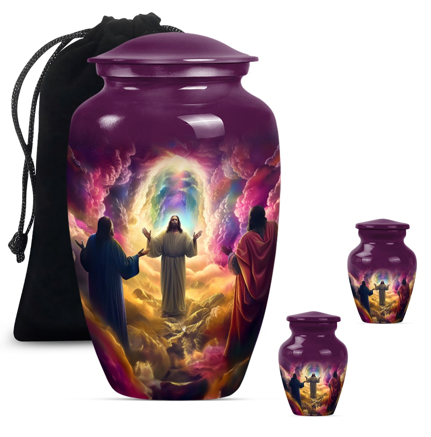 Classic Jesus Urn, memorial urn for cremation ashes.