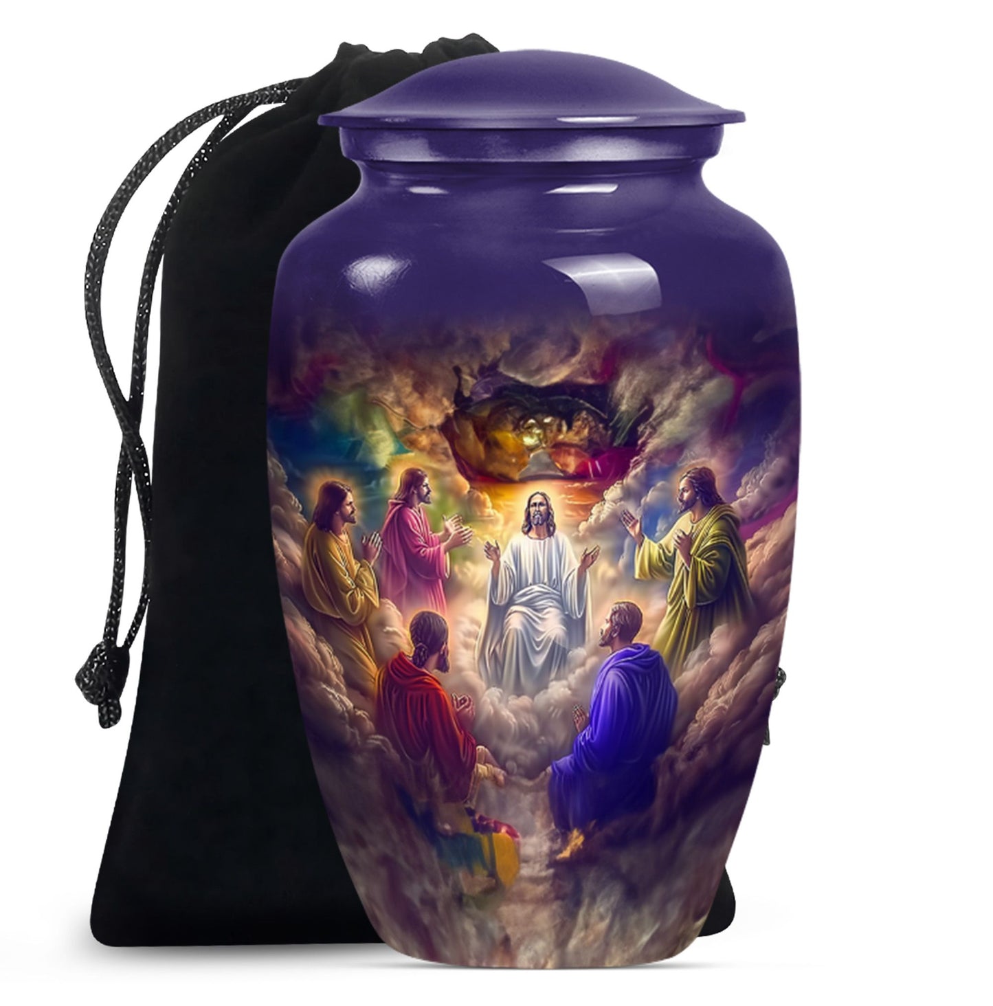 Jesus Urn, classic large funeral burial and memorial urn for human ashes