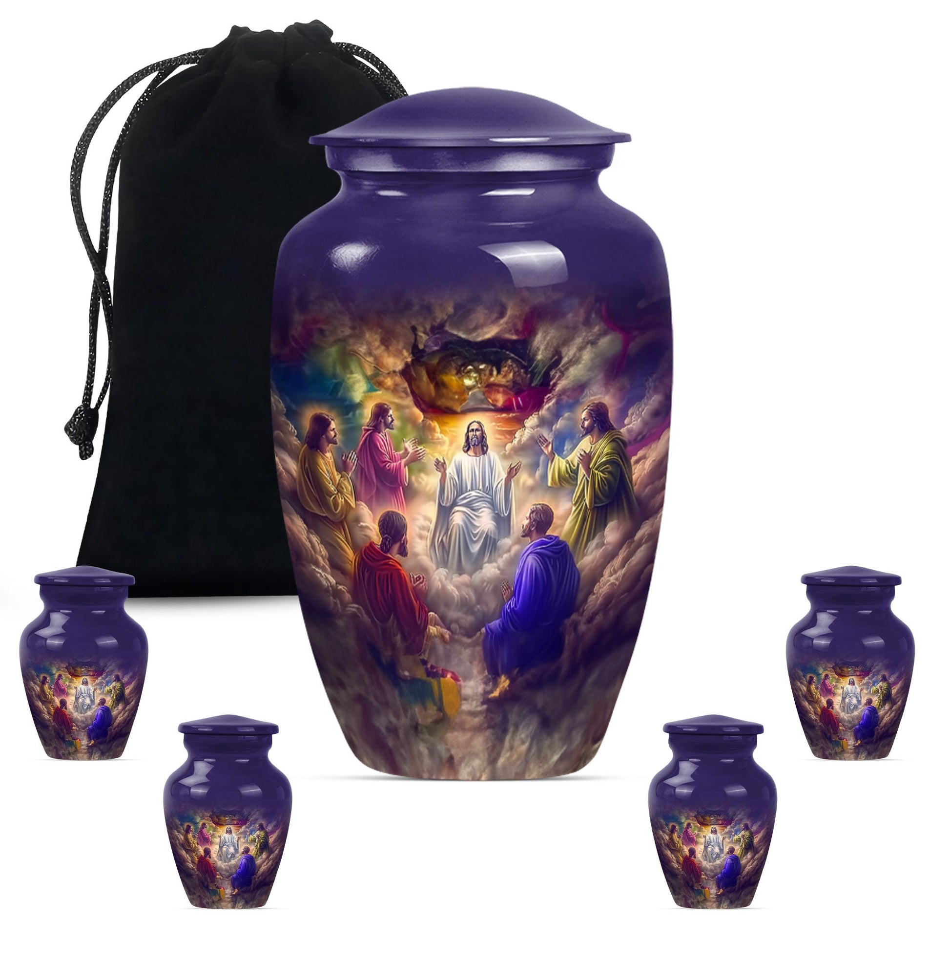 Jesus Urn, classic large funeral burial and memorial urn for human ashes