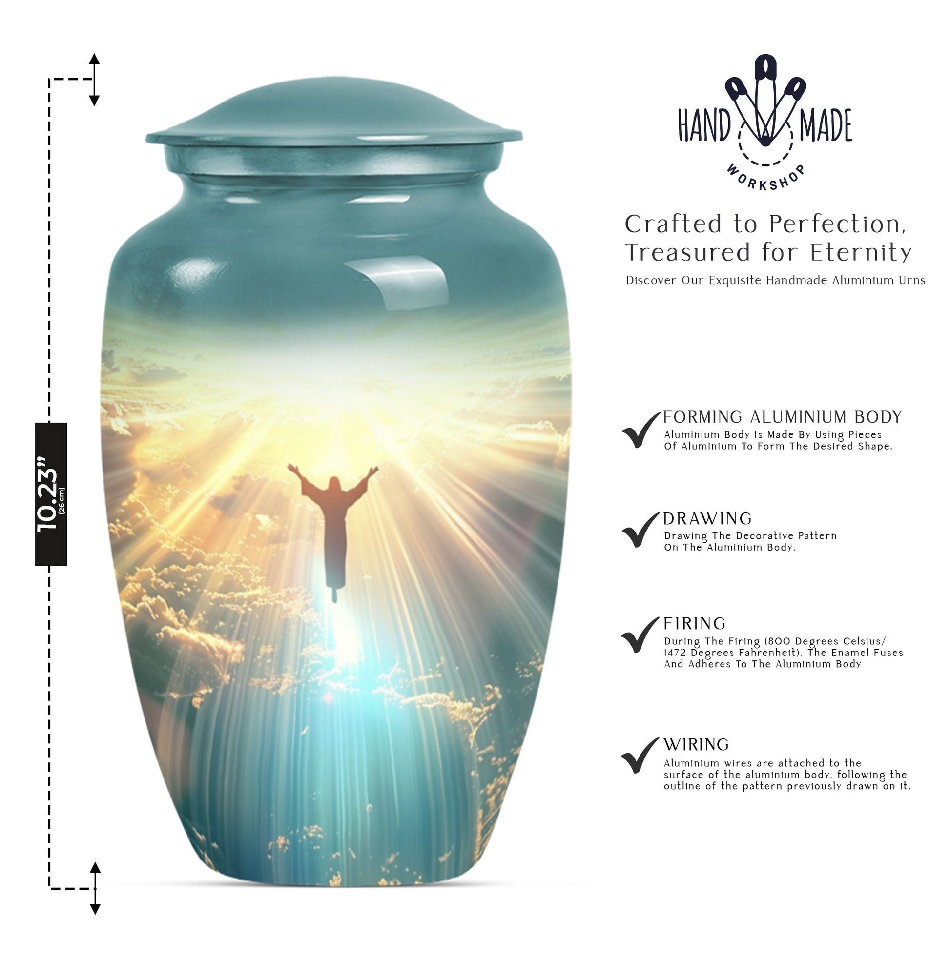 10inch classic Jesus Urn