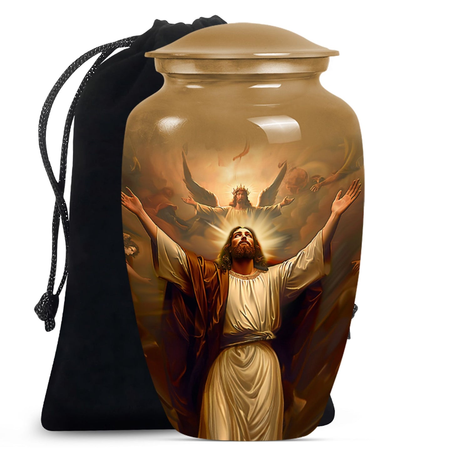 classic Jesus urn for cremation ashes