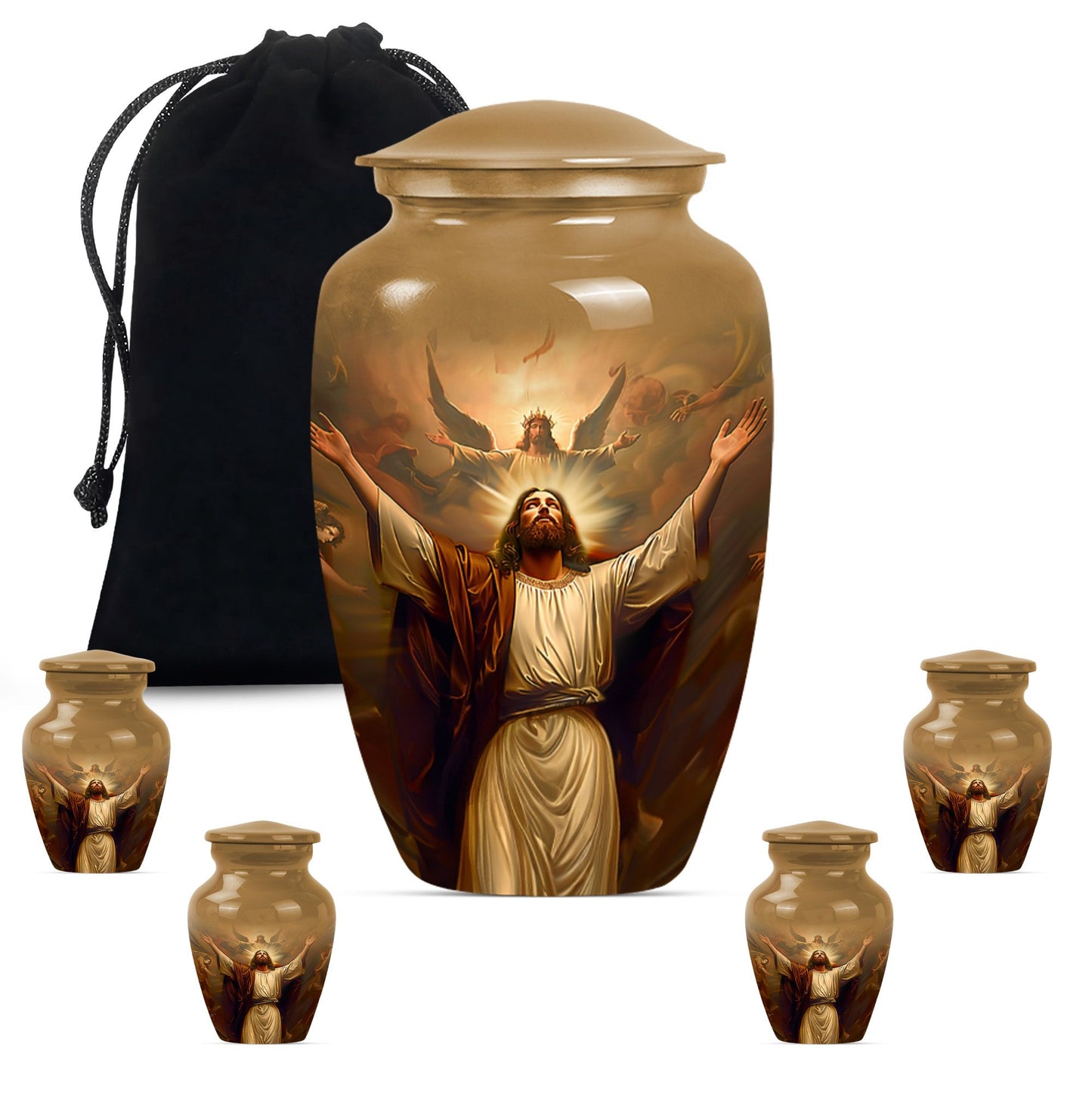 classic Jesus urn for cremation ashes