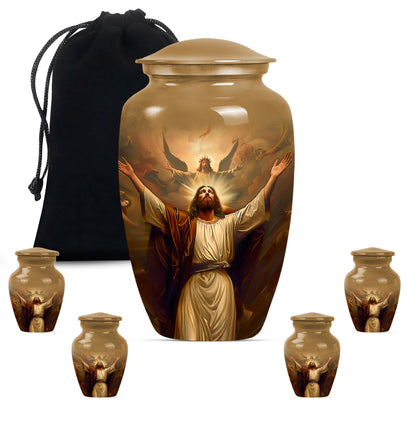 classic Jesus urn for cremation ashes