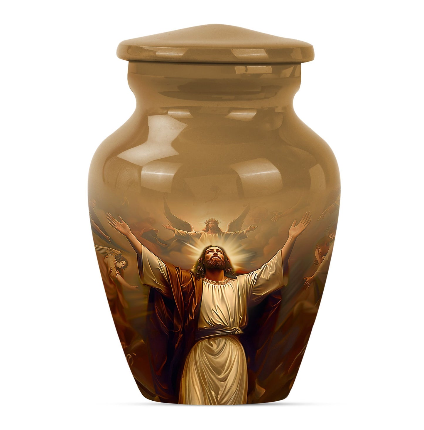 classic Jesus urn for cremation ashes