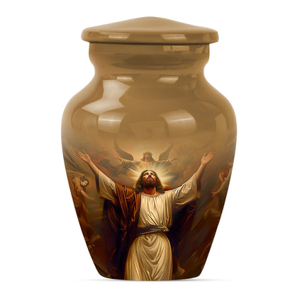 classic Jesus urn for cremation ashes