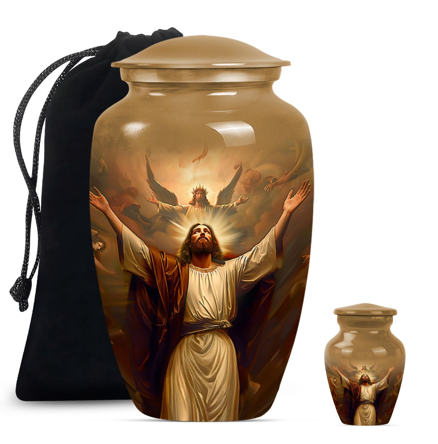 classic Jesus urn for cremation ashes