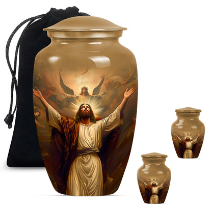 classic Jesus urn for cremation ashes