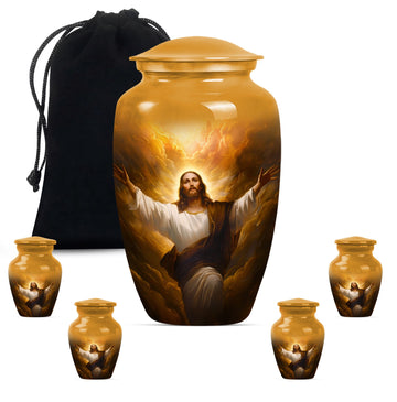 Large Urn with 4 Small Urn